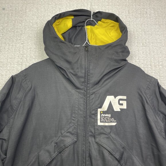 Y2K Analog AG Unlikely Futures By Burton Black Snowboarding XL* Jacket Read* - Picture 2 of 16